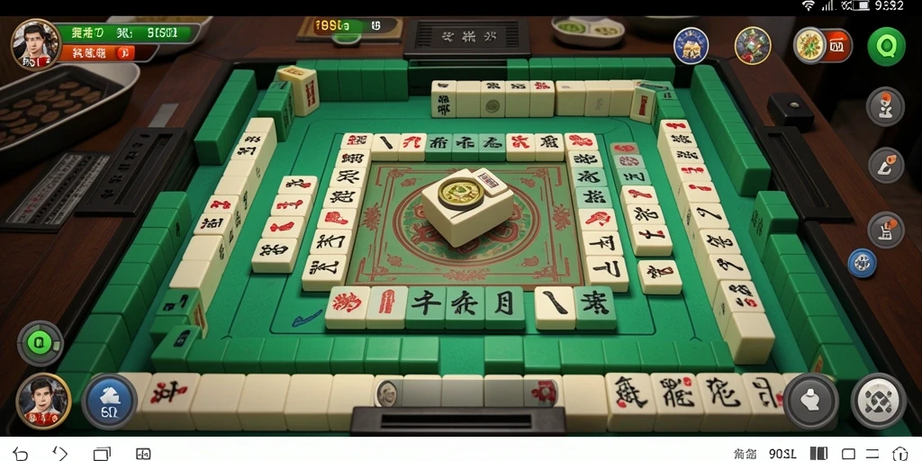 Screenshot gameplay 9SL menampilkan aksi seru bermain Mahjong.