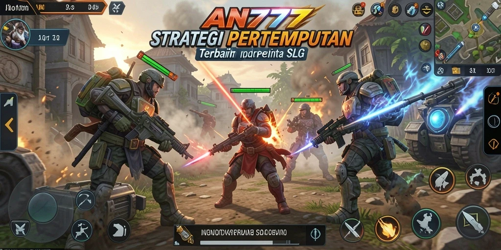 Tampilan gameplay AN777 yang mengesankan dengan aksi pertempuran strategis.