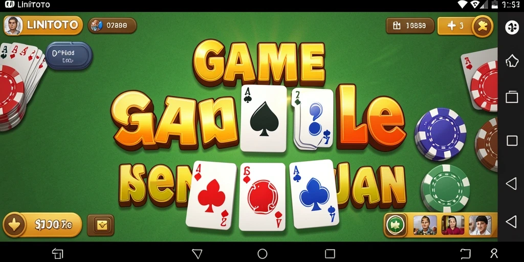 Tampilan menarik dari gameplay LINITOTO dalam permainan Gaple.