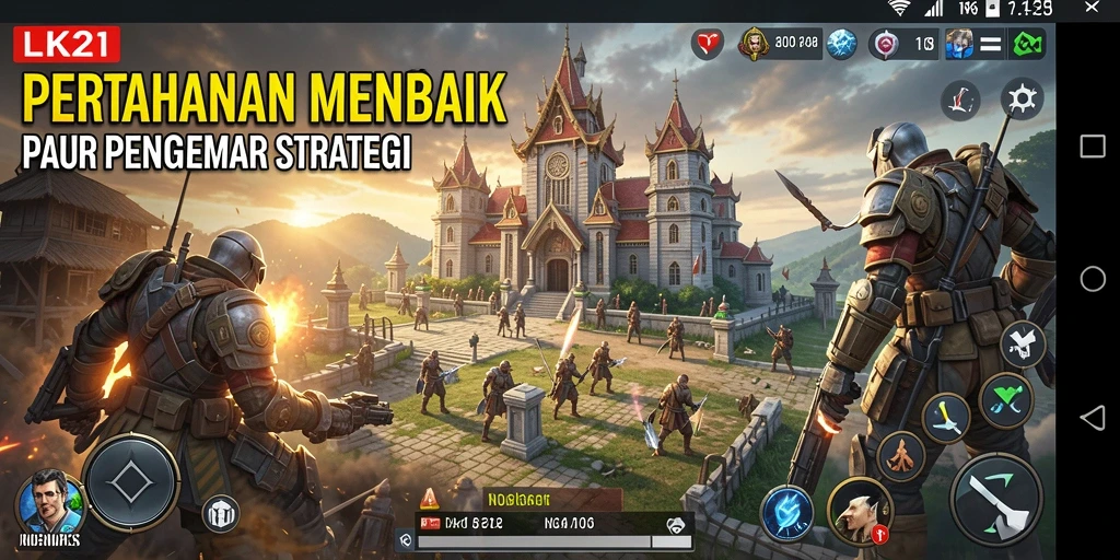 Gameplay LK21 yang seru dengan menara beragam dan strategi mendebarkan.