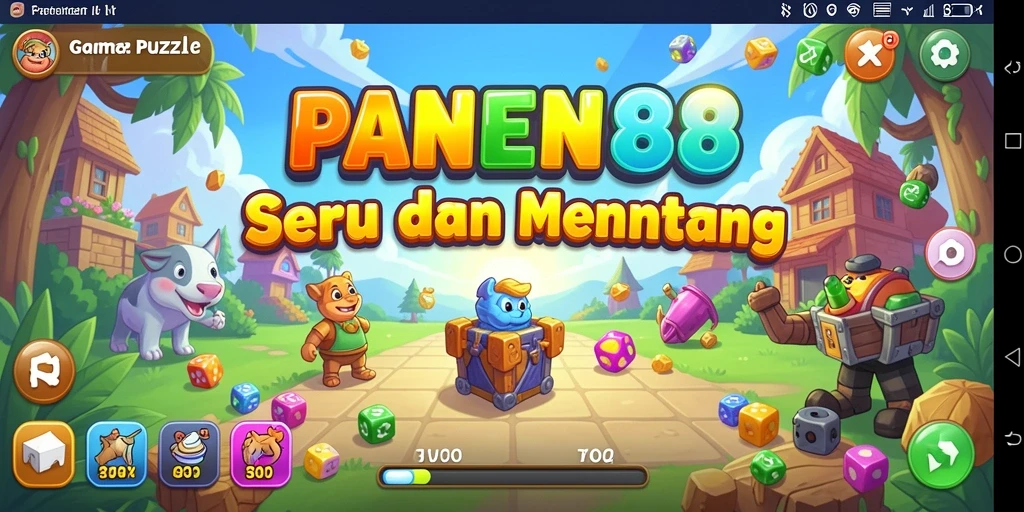 Tangkapan layar <strong>PANEN88</strong> menunjukkan gameplay puzzle yang menarik dan interaktif.