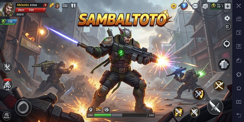 Tampilan gameplay seru dari SAMBALTOTO dengan adegan aksi yang mendebarkan.