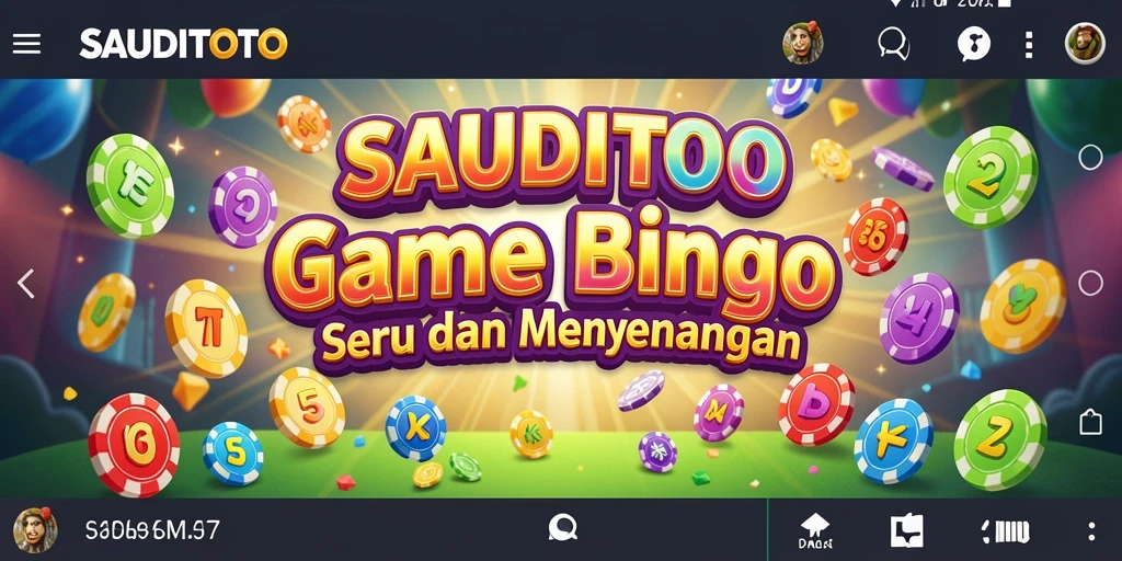 Screenshot SAUDITOTO menampilkan gameplay Bingo yang menarik