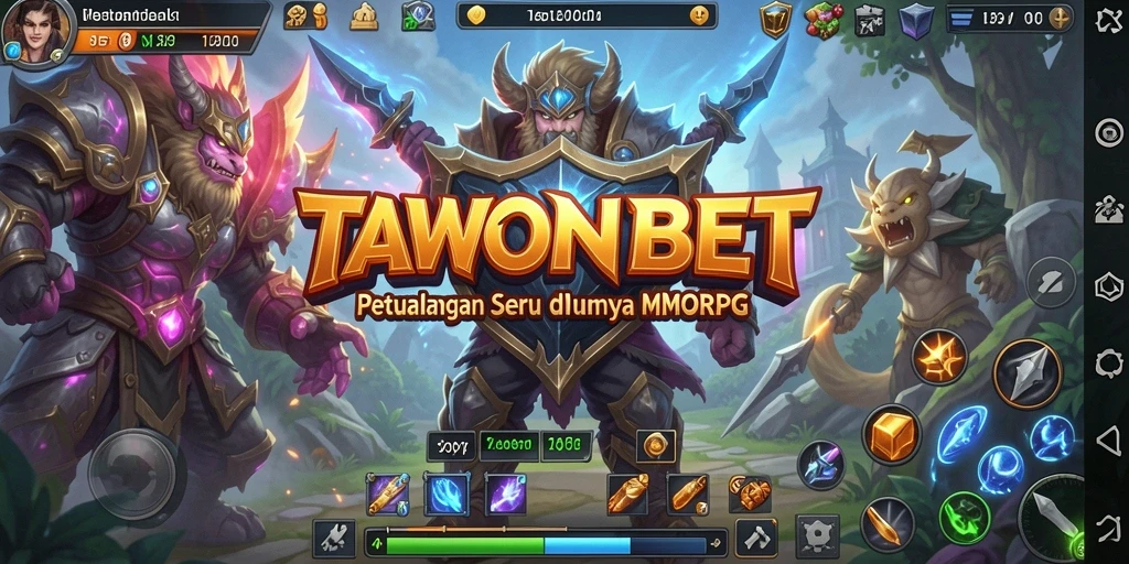 Tampilan gameplay seru dalam dunia adventure MMORPG TAWONBET.