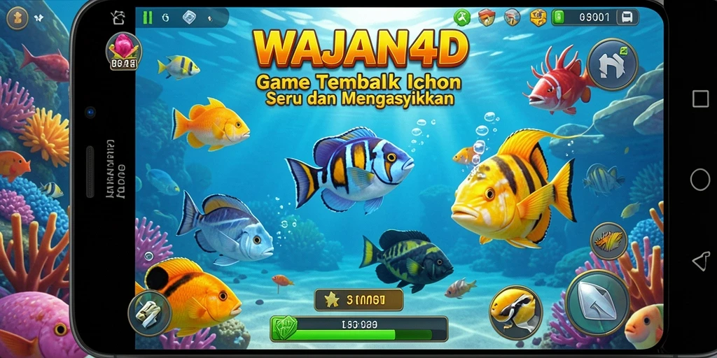 Tampilan permainan Tembak Ikan yang seru dan mencolok di WAJAN4D.